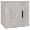 The Living Store Televisiewandmeubel Betongrijs 40 x 34.5 x 40 cm - Strak en klassiek design