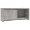 The Living Store TV-meubel Betongrijs 90x35x40 cm - opbergvak en schap