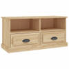 The Living Store Tv-meubel Sonoma Eiken - 93x35.5x45 cm - Trendy design - duurzaam materiaal