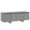 The Living Store TV-meubel - Grijs Sonoma eiken - 120 x 30 x 40.5 cm - 4 deuren