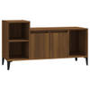 The Living Store Klassieke Tv-kast - 100 x 35 x 55 cm - Bruineiken