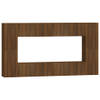 The Living Store TV-meubelset - TV-meubel - 4x 80x30x30cm - 4x 30.5x30x60cm - Bruineiken