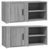 The Living Store TV-meubel - Grijs Sonoma eiken - 80 x 31.5 x 36 cm - Stevig materiaal