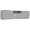 The Living Store TV-meubel Betongrijs 140x35x40 cm - praktisch en trendy