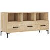 The Living Store TV-Meubel - Sonoma Eiken - 102 x 36 x 50 cm - Opbergruimte - Presenteerfunctie