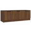 The Living Store Tv-kast Hoge Kwaliteit Bruineiken Bewerkt Hout - 102 x 35 x 36.5 cm