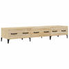 The Living Store Televisiemeubel Sonoma Eiken - Moderne Media-kast - 150 x 34.5 x 30 cm - Stevig - Voldoende