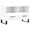 The Living Store Televisiekast - Trendy - Stijlvolle TV-meubel - 80 x 36 x 50 cm - Hoogglans wit