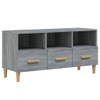 The Living Store TV-meubel - Moderne Media - 102 x 36 x 50 cm - Kleur- Grijs Sonoma Eiken