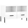 The Living Store Televisiekast TV-meubel - 80 x 36 x 50 cm - Hoogglans wit