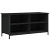 The Living Store Tv-kast Industrieel - Zwart - 100 x 40 x 50 cm - Duurzaam hout en ijzer