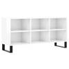 The Living Store Tv-meubel - Meubel - 103.5 x 30 x 50 cm - Hoogglans wit