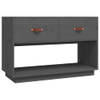 The Living Store TV-meubel - Massief grenenhout - 90 x 40 x 60 cm - Grijs