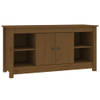 The Living Store TV Kast Grenenhout - Honingbruin - 103x36.5x52 cm