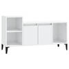 The Living Store TV-kast - Klassiek - Stereokast - Afmetingen- 100 x 35 x 55 cm - Ken- Hoogglans wit