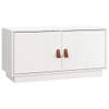 The Living Store TV-meubel Grenenhout - 80 x 34 x 40 cm - Wit