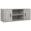 The Living Store TV-meubel Betongrijs 100x35x40 cm - Stijlvolle opbergruimte