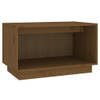 The Living Store Zwevende TV-meubel - Grenenhout - Honingbruin - 60x35x35 cm