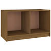 The Living Store Stereokast - TV-meubel - 70x33x42 cm - honingbruin