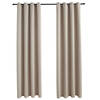 The Living Store Gordijnen Beige 140x175 cm - 100% polyester