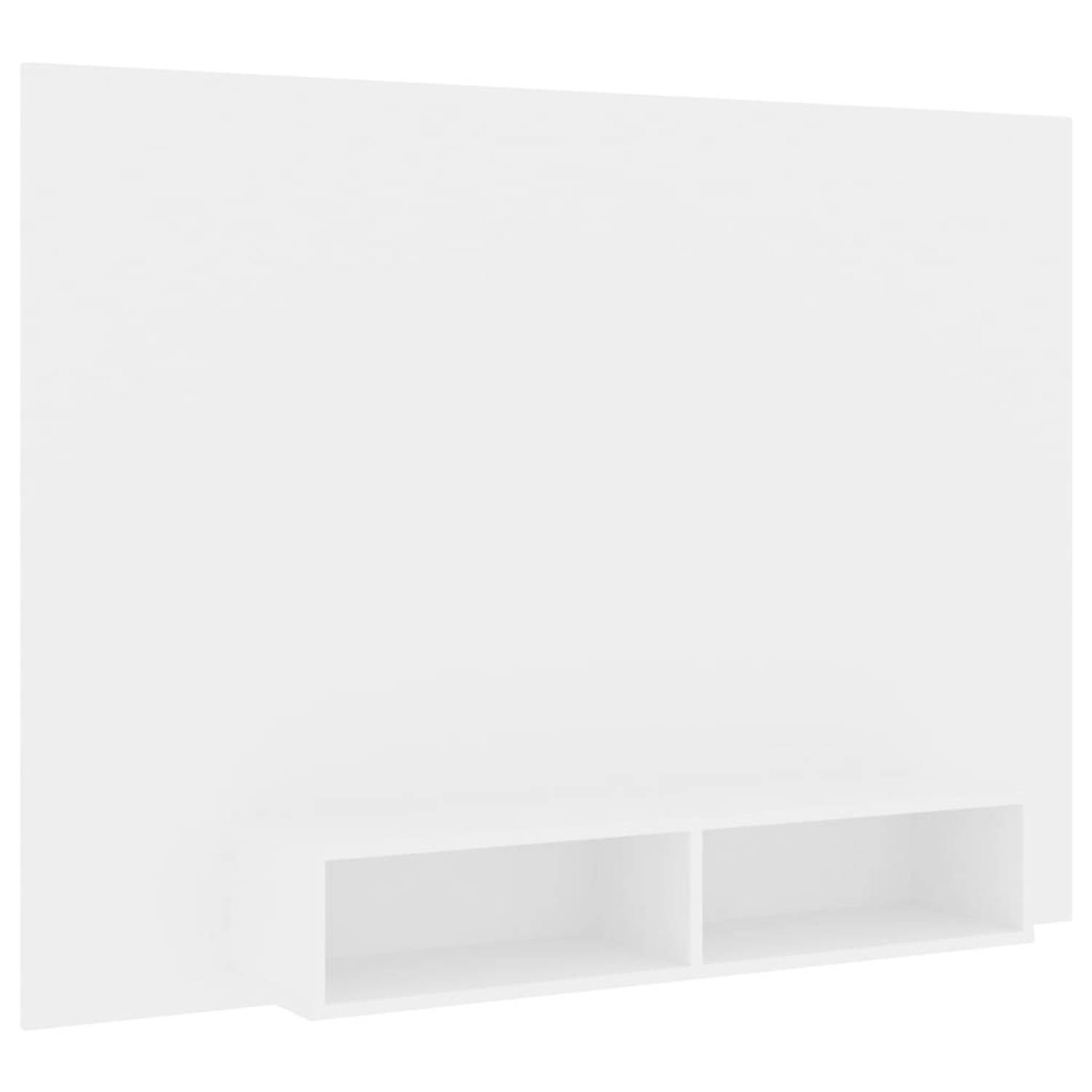 The Living Store TV-wandmeubel - Serie - Kast - 135 x 23.5 x 90 cm - Wit