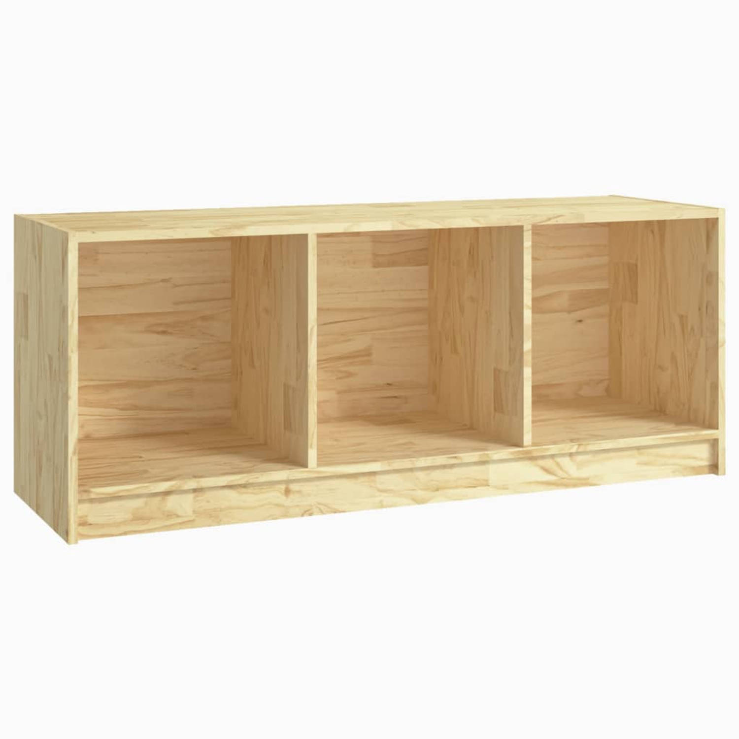 The Living Store TV-meubel Massief grenenhout 104x33x41cm - Hifi-kast