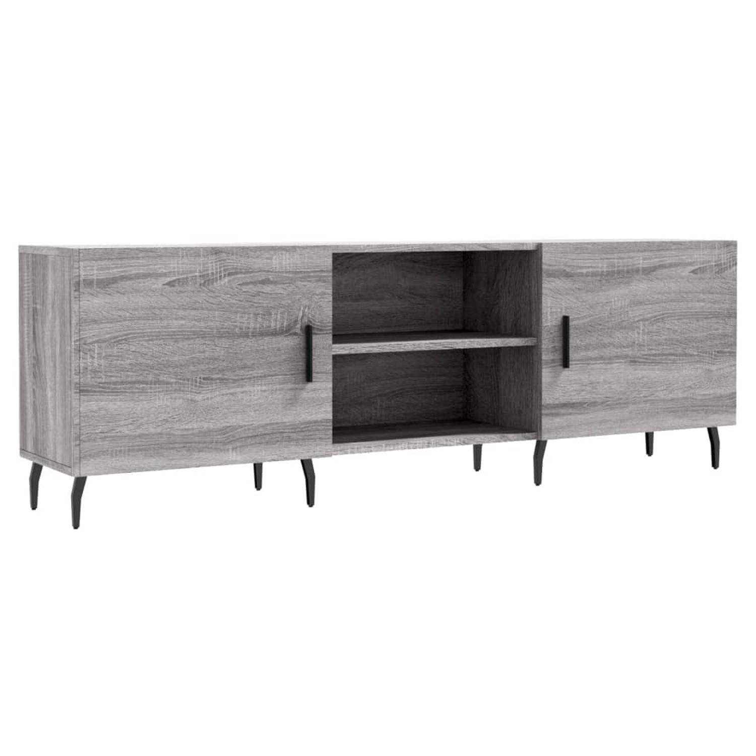 The Living Store TV-meubel - Sonoma eiken - 150 x 30 x 50 cm - opbergruimte