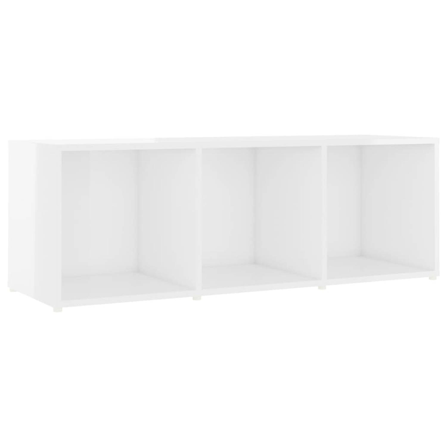 The Living Store Tv-meubel 107x35x37 cm spaanplaat hoogglans wit