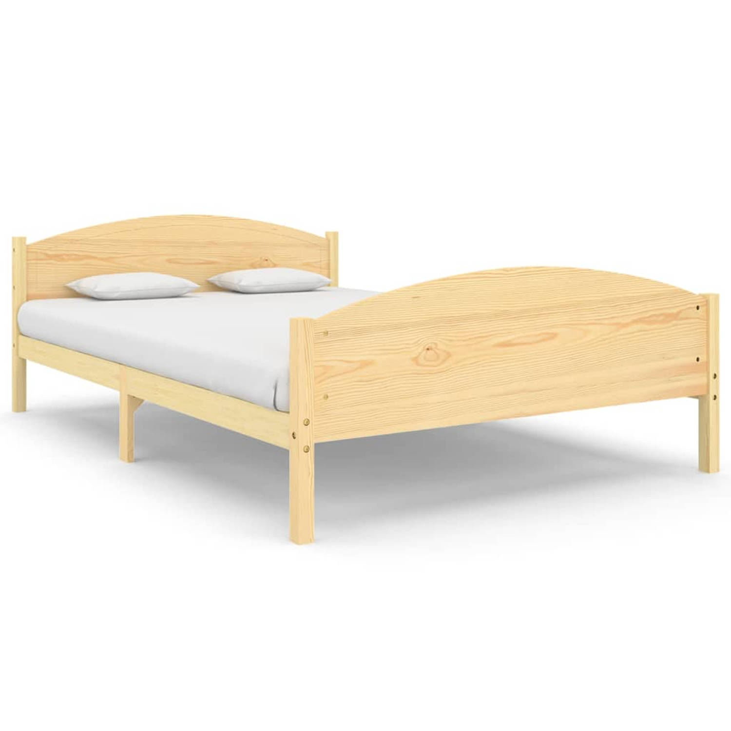 The Living Store Bedframe massief grenenhout 160x200 cm - Bedframe - Bedframe - Bed Frame - Bed Frames - Bed - Bedden - Lattenbodem - Lattenbodems - Bed Met Lattenbodem - Bedden Me