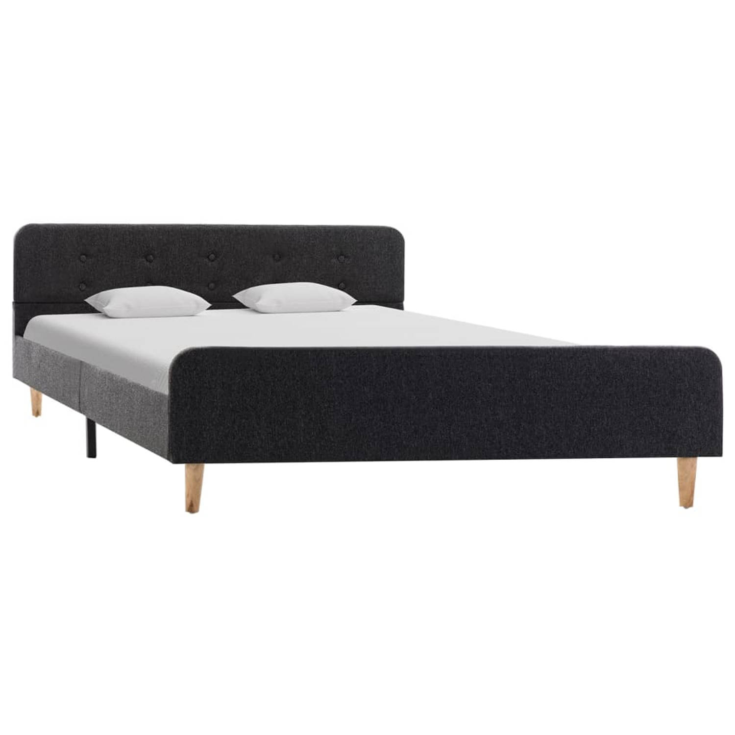 The Living Store Bedframe Classic - 160 x 200 cm - donkergrijs