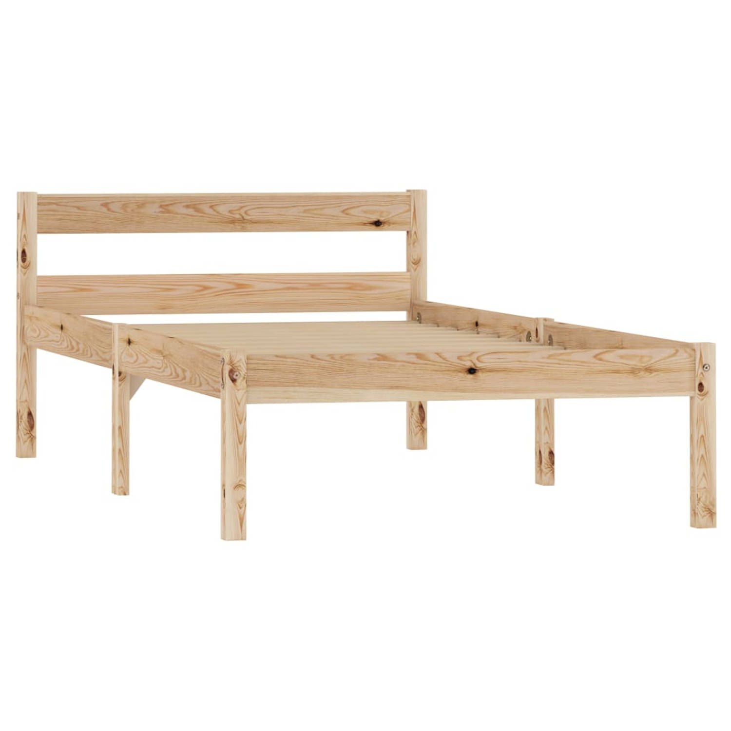 The Living Store Bedframe massief grenenhout 100x200 cm - Bed