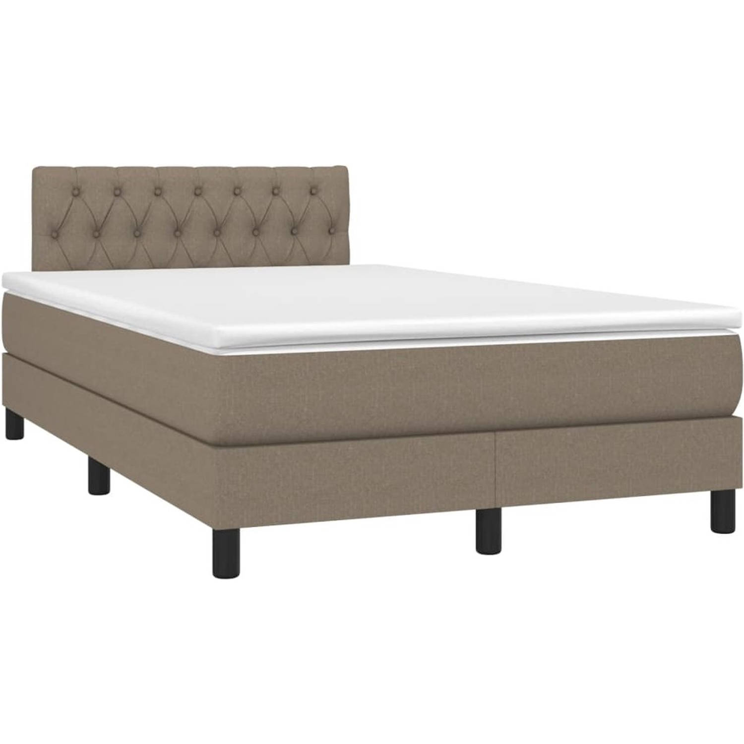 The Living Store Boxspringbed - Comfort - Bed - 120 x 200 cm - Pocketvering matras