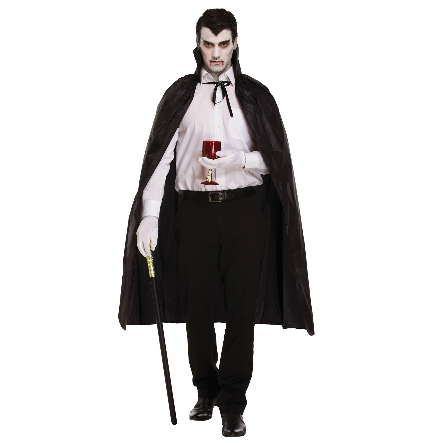 Halloween verkleed cape - voor volwassenen - zwart - Halloween kostuums