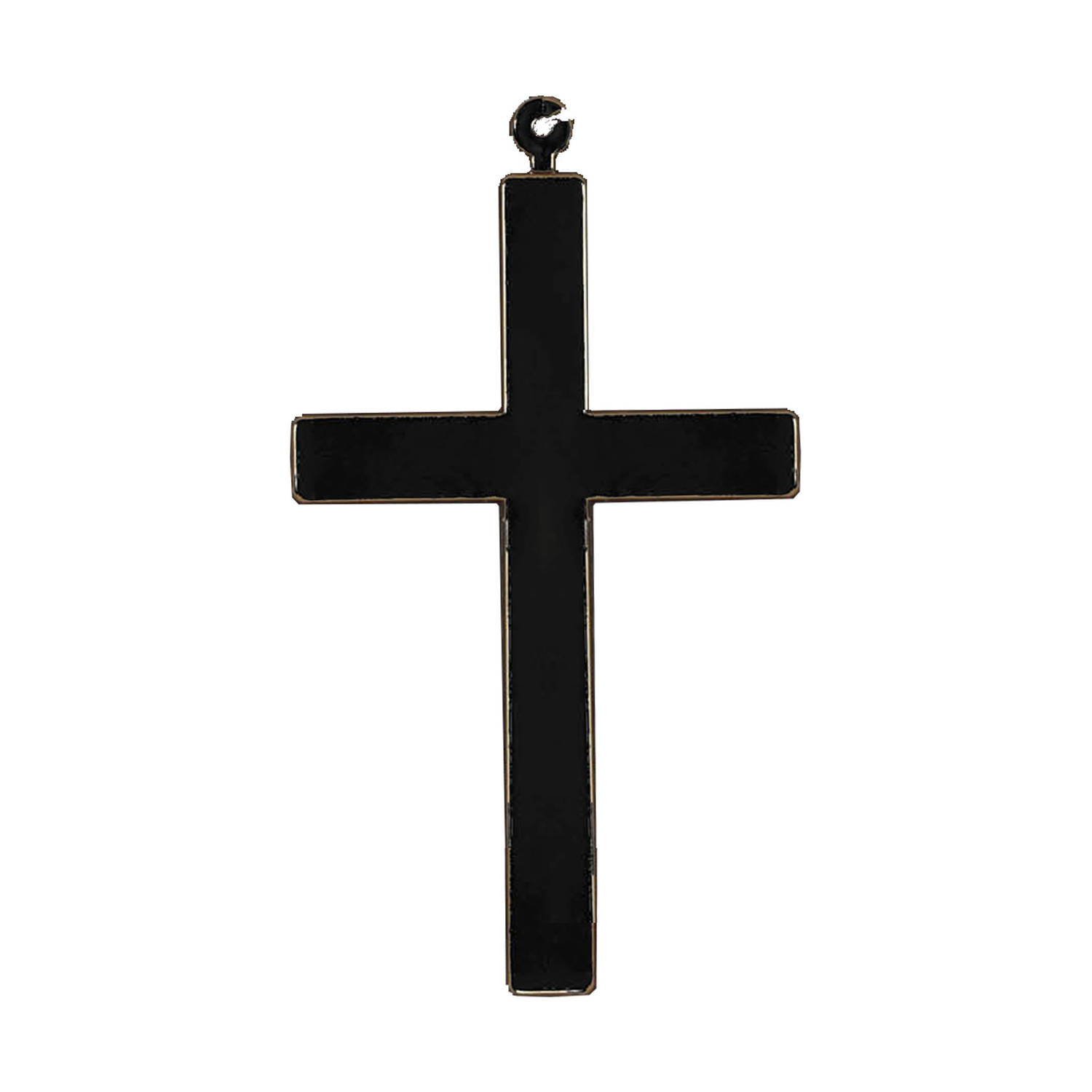 Fiestas Guirca - Kruis priester zwart (22 cm)