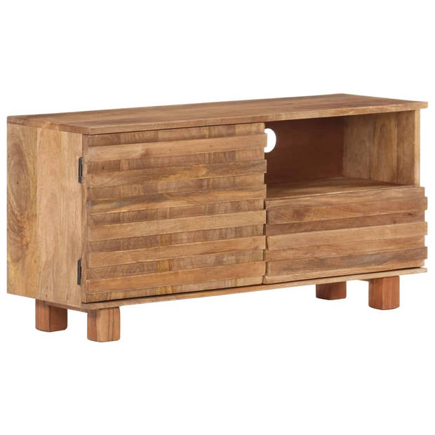 The Living Store TV-kast Massief Mangohout - 90x30x45 cm - Antieke Stijl