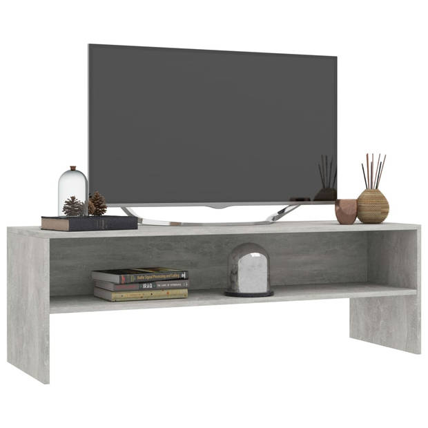 vidaXL Tv-meubel 120x40x40 cm bewerkt hout betongrijs