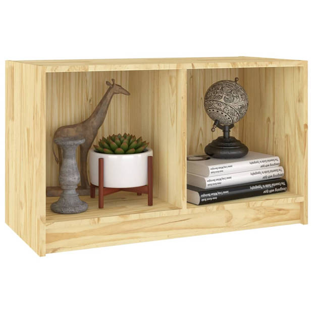 The Living Store Tv-meubel - Grenenhout - 70 x 33 x 42 cm - Stevig en praktisch