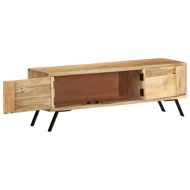 The Living Store TV-meubel Mangohout - 110 x 30 x 40 cm - Rustiek design