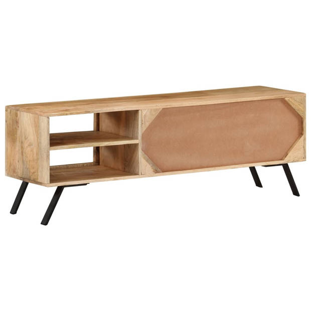 The Living Store TV-meubel Mangohout - 110 x 30 x 40 cm - Rustiek design