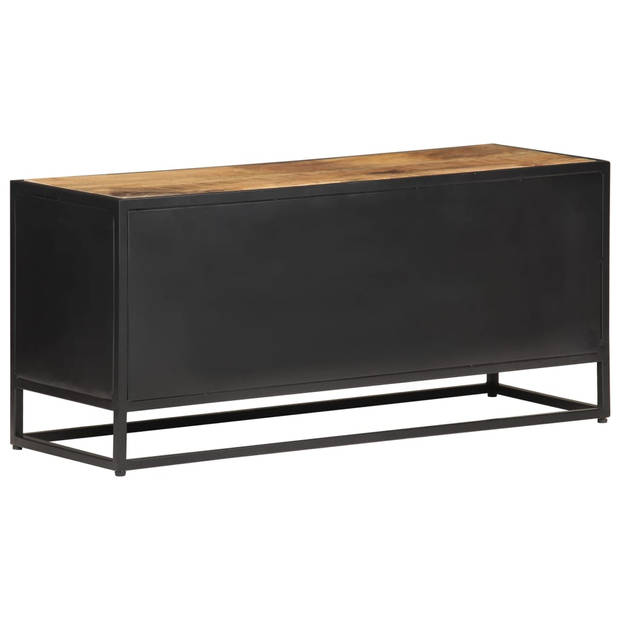 The Living Store - Massief mangohouten TV-meubel - Hifi-kast - 90 x 30 x 40 cm - Rustieke charme