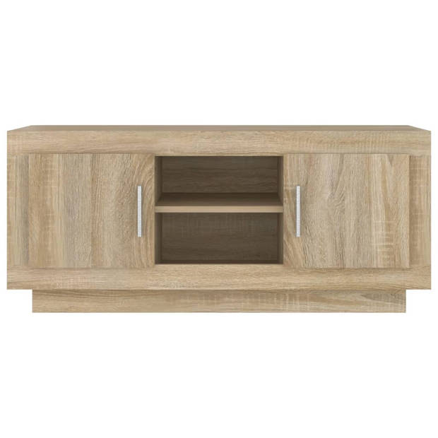 vidaXL Tv-meubel 102x35x45 cm bewerkt hout sonoma eikenkleurig