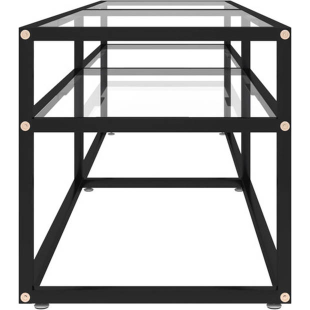 The Living Store televisiekast - - Televisiekast - Afmetingen- 160 x 40 x 40.5 cm - Ken- Gehard glas