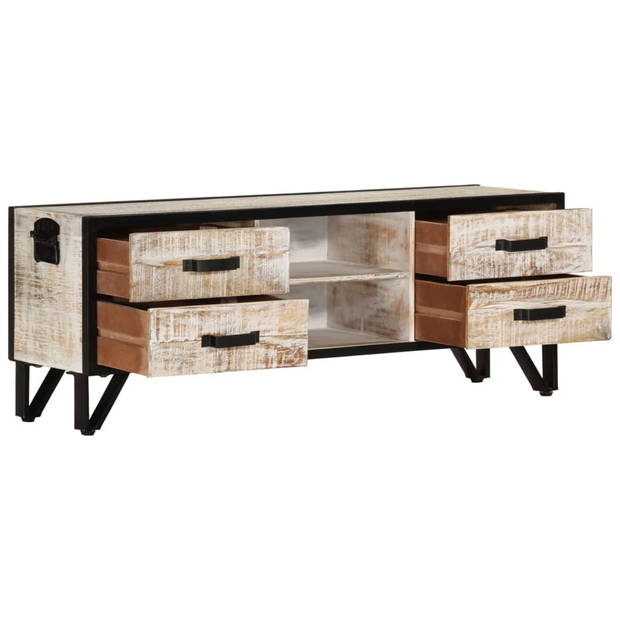 The Living Store TV Meubel - Acacia - 110x30x41 cm - Grijs