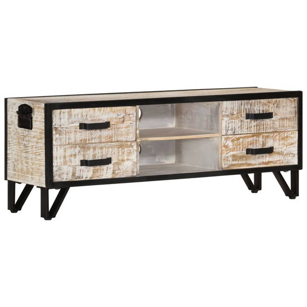 The Living Store TV Meubel - Acacia - 110x30x41 cm - Grijs