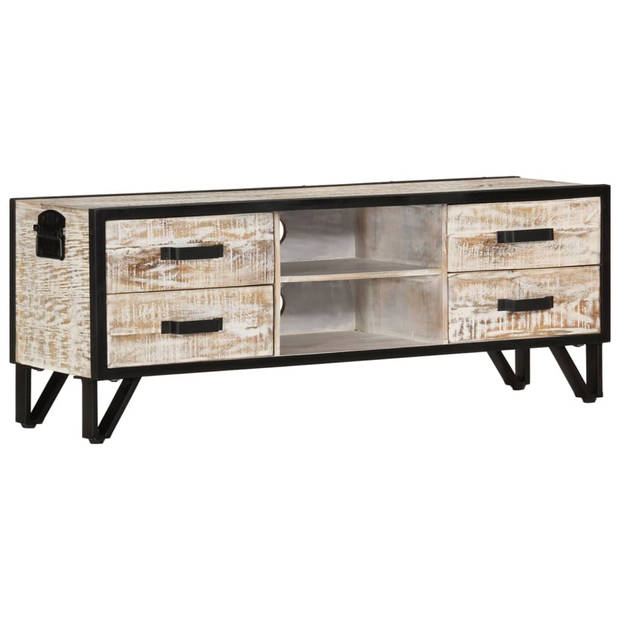 The Living Store TV Meubel - Acacia - 110x30x41 cm - Grijs