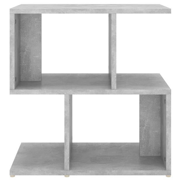 vidaXL Nachtkastjes 2 st 50x30x51,5 cm bewerkt hout betongrijs