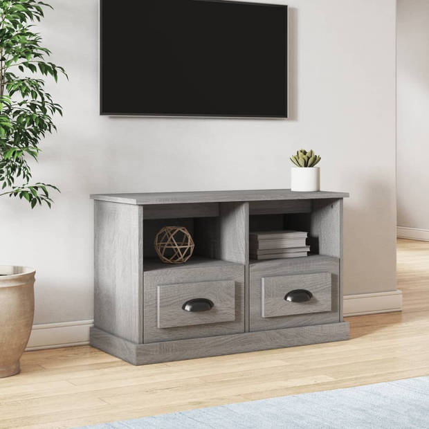 The Living Store TV-meubel - Trendy - 80 x 35 x 50 cm - Grijs Sonoma Eiken