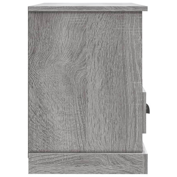 The Living Store TV-meubel - Trendy - 80 x 35 x 50 cm - Grijs Sonoma Eiken