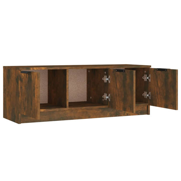 The Living Store TV-kast - Klassiek - Tv-meubel - Afmetingen- 102 x 35 x 36.5 cm - Kleur- Gerookt eiken