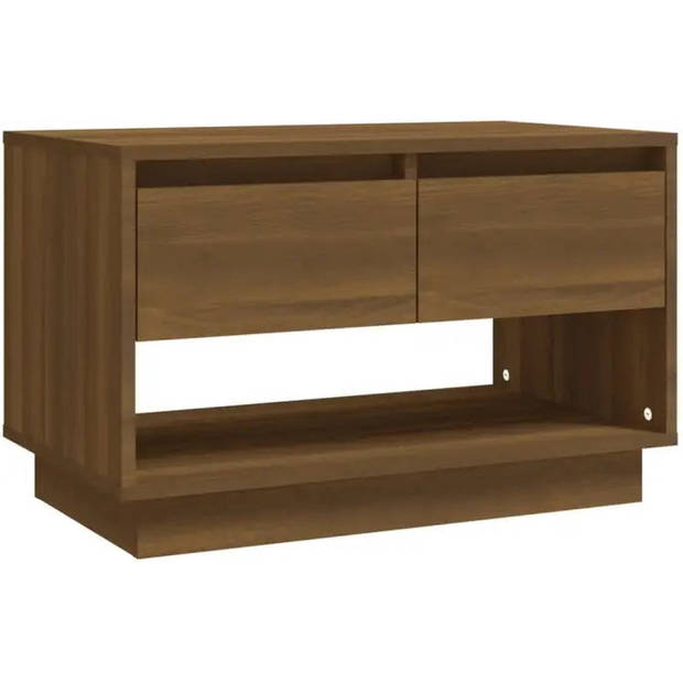 The Living Store TV-meubel - Sonoma Eiken - 70 x 41 x 44 cm - 2 lades - 1 open vak